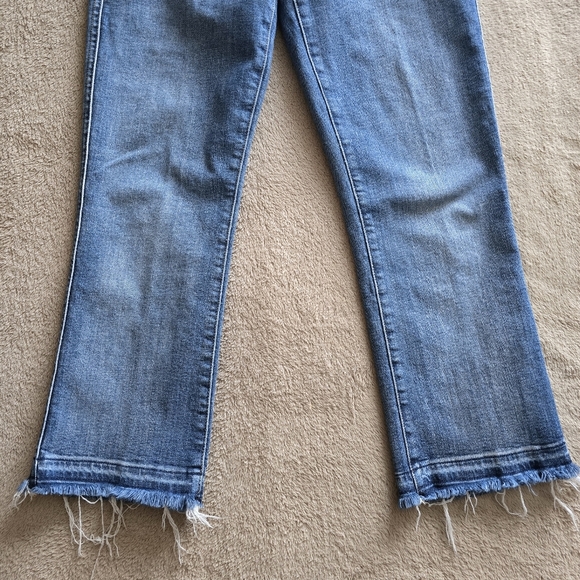 7 For All Mankind Cropped Boot frayed hems jeans size 29 - Picture 6 of 12